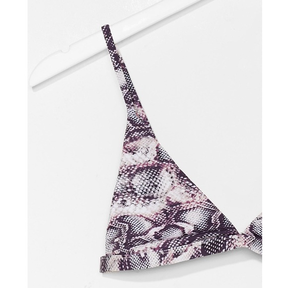 NWT! Snake Print Triangle Bikini Set - Picture 2 of 5